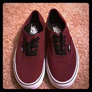 Classic maroon Vans